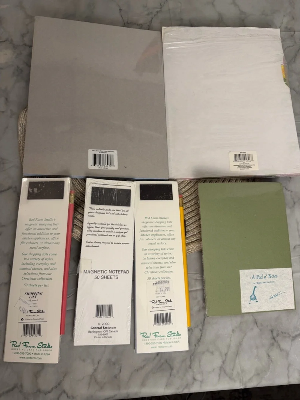 Vintage Y2K Stationery Bundle Lot Notepads Paper Magnetic Lists Floral Nautical